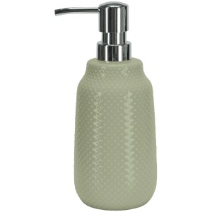 Dispenser sapone Kleine Wolke Dotty in gres color canna con pompa cromata.