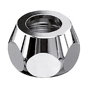 Raccord à compression Schell, 8x8/3x8 mm, chromé, pour réservoirs apparents.