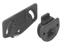 Hettich SlideLine 55 Montagesatz für eine Tür 30 kg Kunststoff Braun