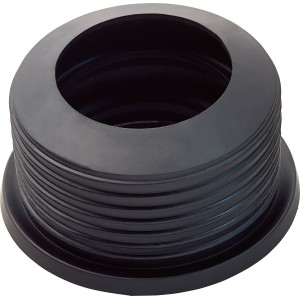 Manchon en caoutchouc HT noir 32/40 mm pour siphon et raccord de tuyau.