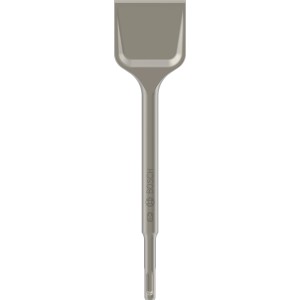 Scalpello piatto Bosch SDS plus, 250 mm, per rimuovere intonaco e residui di cemento.