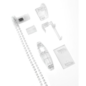 Gardinia Design-Set pour store enrouleur EasyFix Transparent : Kit de conversion avec accessoires de montage.