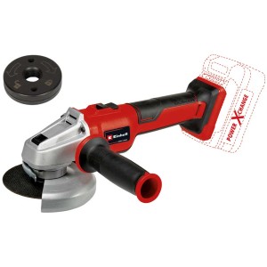 Meuleuse d'angle sans fil Einhell AXXIO 18/125 Q (sans batterie) avec écrou Quick-Fix et poignée supplémentaire.