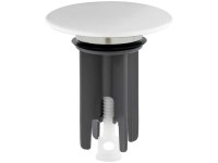 Ventilstopfen Snap Kunststoff Weiss matt Ø 63 mm / Höhe 65 - 80 mm