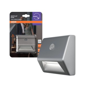 Osram LED Nightlux Stair luce notturna, illuminazione scale con sensore di movimento, 4000 K, IP54.