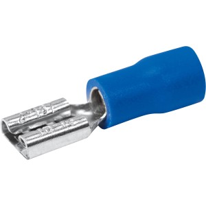 Connettore piatto blu OBI, 2,5 mm, per capicorda – facile connessione cavi senza saldare, 20 pezzi.