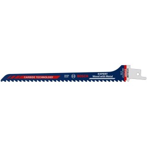 Lame de scie sabre Bosch Expert Wood with Metal S715 LHM, 1 pièce. Lame bleue pour bois et métal.