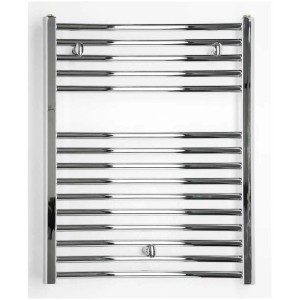 Radiateur sèche-serviettes Sonnenkönig Nika 1, radiateur chromé avec barres horizontales.