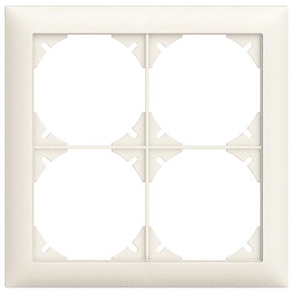 UP-Abdeckrahmen quadratisch EdizioDue Feller Weiss