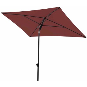 Ombrellone da balcone Derby Bordeaux, rettangolare, con funzione di inclinazione per una protezione solare ottimale.