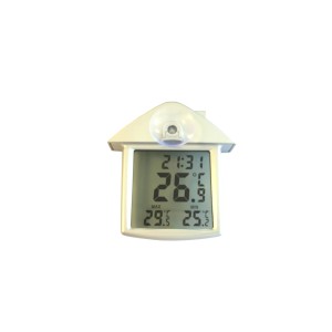Thermomètre de fenêtre Möller Therm, thermomètre numérique avec ventouse pour une fixation facile.
