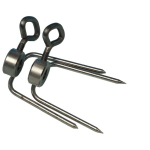 Nouvel pince à poulet en acier inoxydable, accessoire de grill pour fixer la volaille.