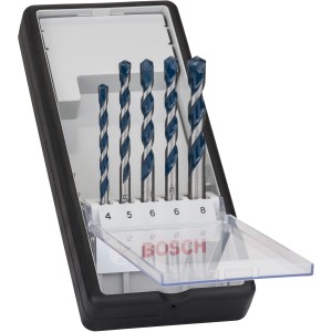 Set di punte per cemento Bosch Pro Robust Line CYL-5, 5 pezzi in valigetta.