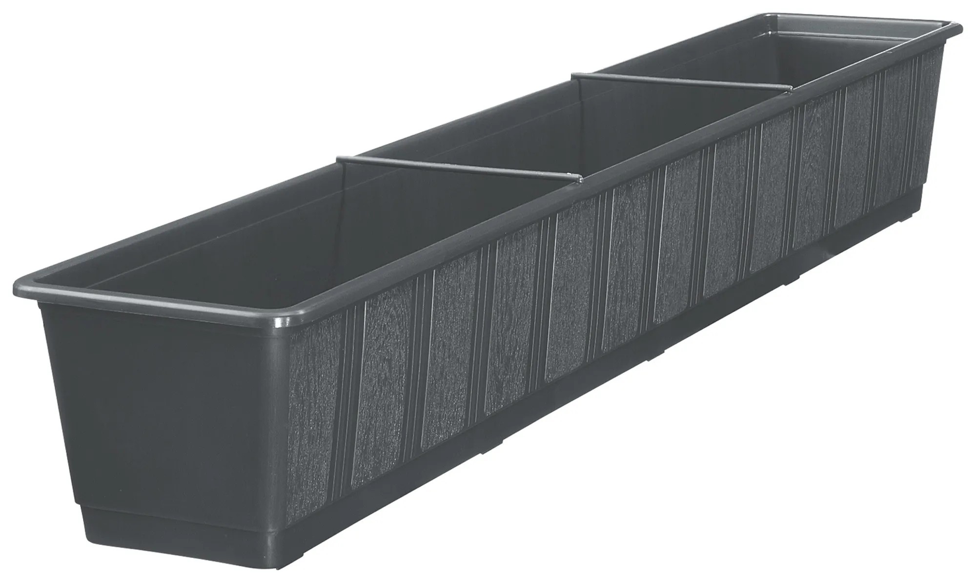 Blumenkasten Standard Anthrazit (HxBxT) 14,5 x 17,5 x 98,5 cm