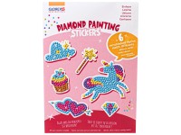 Glorex Bastelset Diamond Painting Stickers Einhorn 6 Stk.