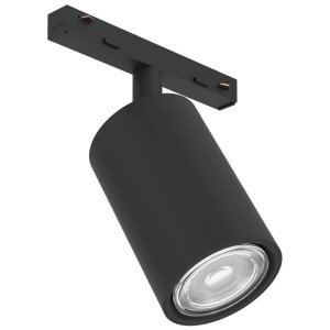 Spot noir Eglo EasyTrack pour systèmes de rails avec douille GU10. Idéal pour un éclairage flexible.