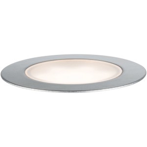 Faretto da incasso a pavimento Paulmann Plug & Shine LED Floor Eco, luce bianca calda, argento.