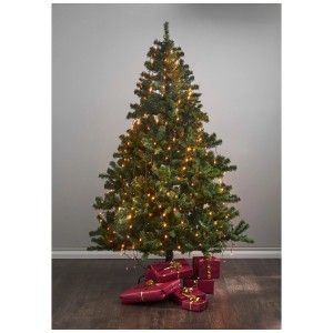 Albero di Natale con luci a rete Star Trading LED, 360 LED ambra, altezza 2 m.
