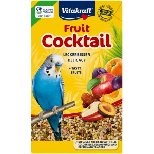 Vitakraft Frutti Cocktail per Cocorite, 200g: Alimento complementare con frutta e cereali.