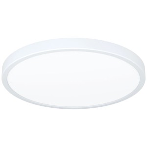 Plafonnier LED rond blanc Eglo Fueva 6, diamètre 39 cm, avec fonction CCT.