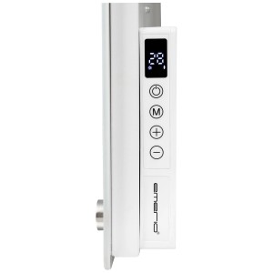 Stufa a infrarossi Emerio 300W con display digitale e controllo Wifi.