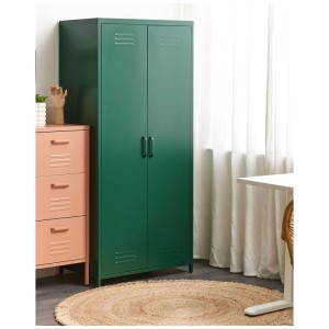 Vestiaire Beliani Varna en métal vert, 171x76x50 cm, pour fournitures de bureau.