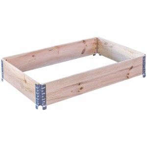 Telaio pieghevole per pallet in abete/pino naturale, 120x80 cm, con cerniere zincate.