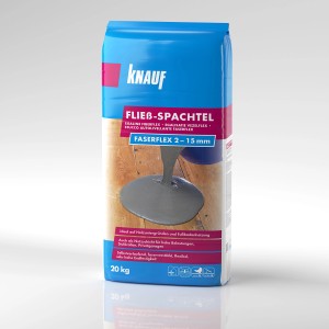 Knauf ragréage autolissant Faserflex 15, sac de 20 kg, renforcé de fibres.