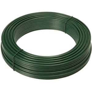 Fil de fer à ligaturer Conacord vert, Ø 3,8 mm x 55 m, enroulé. Idéal pour le bricolage et la décoration.