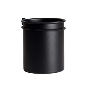 Portaoggetti nero Denpanels per pannelli acustici, 10x10x12 cm.