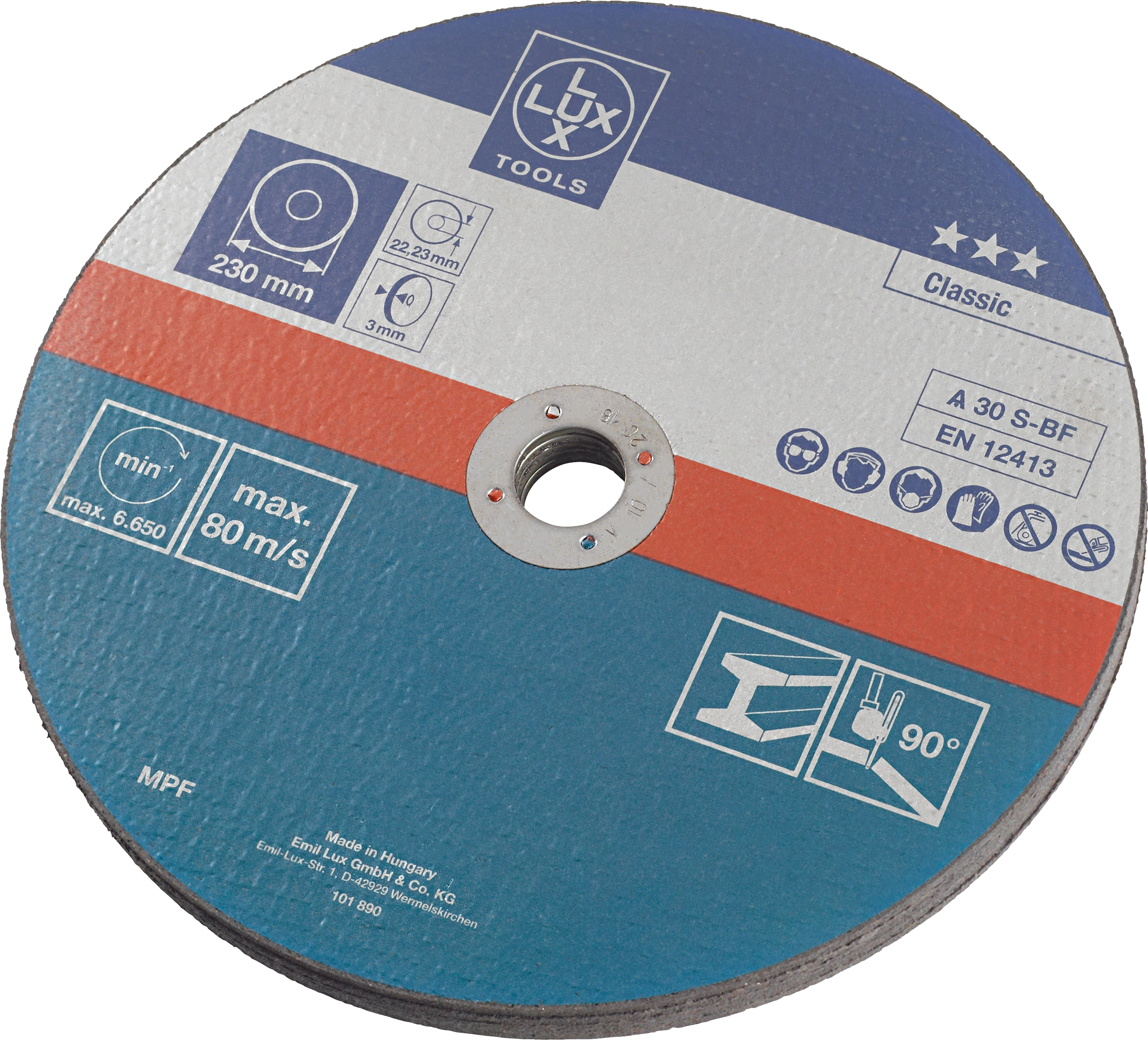 LUX Paquet d'économie de disques à tronçonner Métal 230 mm