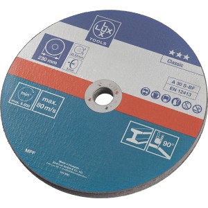Disque à tronçonner le métal LUX Classic, Ø 230 mm, lot de 5 pour meuleuses d'angle. Pour couper le métal.
