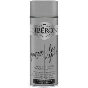 Vernice spray argento metallizzato Libéron, bomboletta da 0,4 l di vernice effetto.
