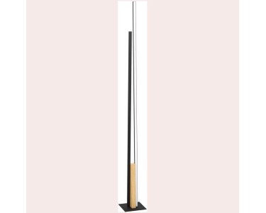 Eglo LED-Stehleuchte Panagria Schwarz-Holz 146 x 7,5 cm / 24 W / 2'880 lm  kaufen bei OBI