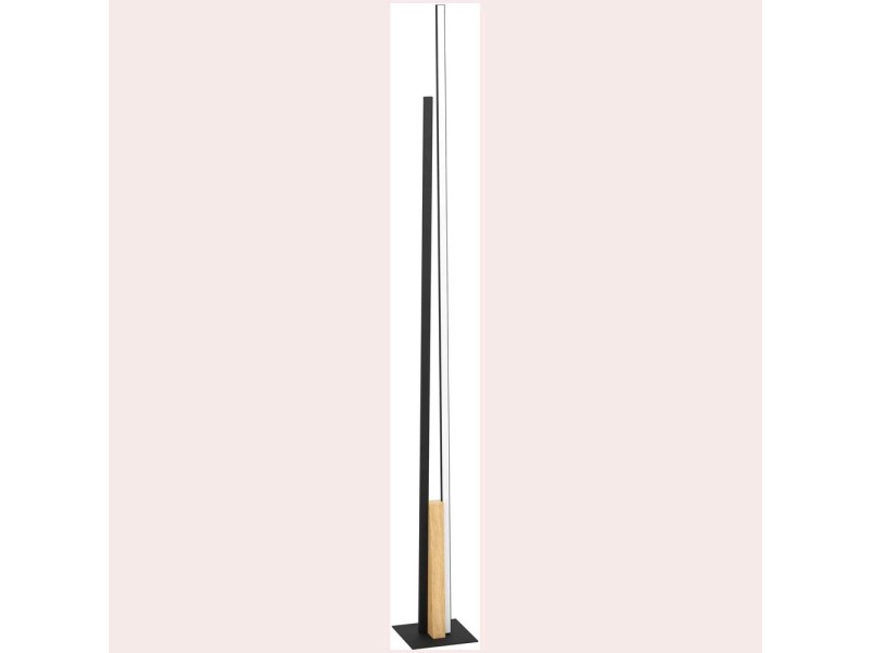 Schwarz-Holz 2\'880 LED-Stehleuchte OBI / W kaufen 146 cm Eglo 7,5 Panagria bei x / 24 lm