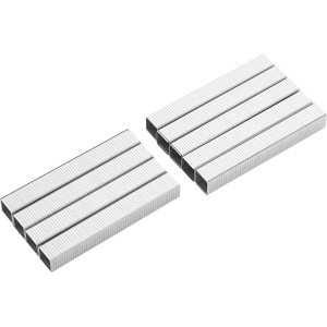 Graffette a filo piatto LUX, 11,2 mm x 8 mm, 1050 pezzi, per cucitrici, zincate.