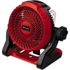 Ventilatore a batteria Einhell GE-CF 18/2200 Li, ventilatore portatile rosso per batterie Power X-Change.