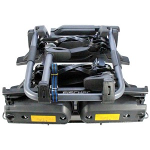 Porte-vélos sur attelage Fischer ProLine Evo 2 pour 2 vélos, plié.