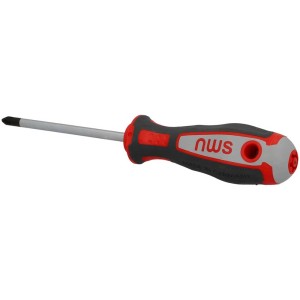 Tournevis cruciforme PH2 avec manche ergonomique multi-composants et lame de 100 mm.