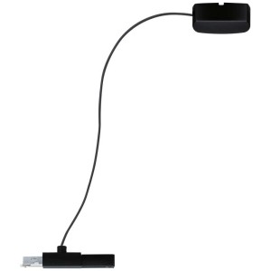 Alimentation de câble noire Paulmann URail pour systèmes de rails, longueur 2 m.