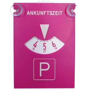 Disco orario rosa come scherzo per l'attrezzatura esterna. Non utilizzare su strada.