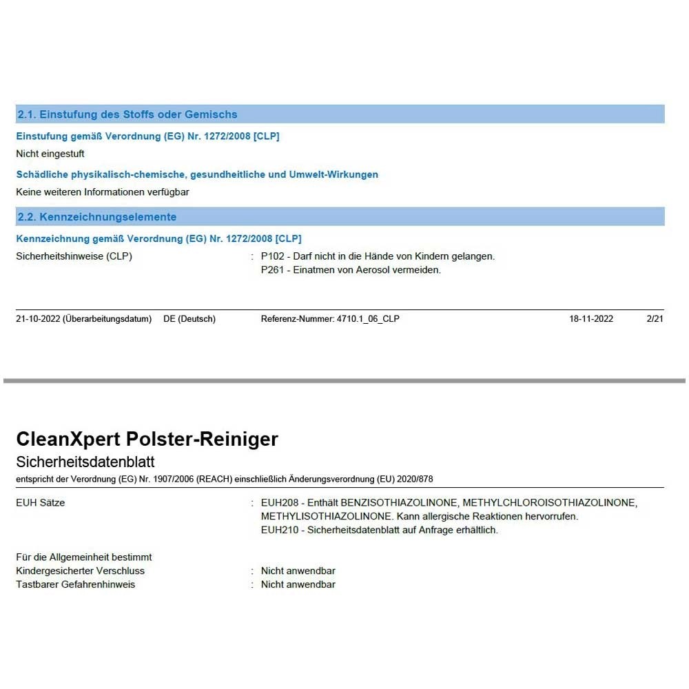 CleanXpert Polsterreiniger Flasche 500 ml kaufen bei OBI
