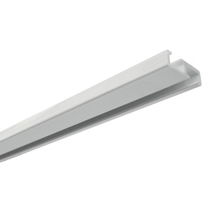 Binario per tende Gardinia in alluminio bianco, a 1 via, lunghezza 250 cm.
