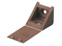 Hettich Universal-Eckverbinder Kunststoff Braun 23 x 23 x 24 mm