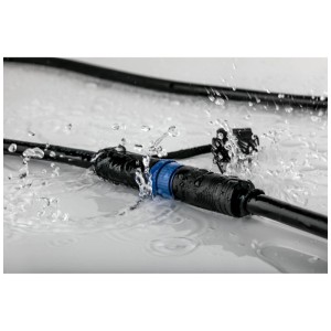 Copertura trasformatore Paulmann Plug & Shine, plastica grigia, resistente agli spruzzi.