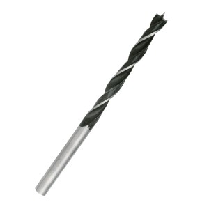 Foret à bois hélicoïdal LUX 9 mm en acier chrome vanadium pour perçages précis.