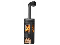 Justus Kaminofen Mino Trios 2.0 Stahl Schwarz Abdeckplatte 5 kW