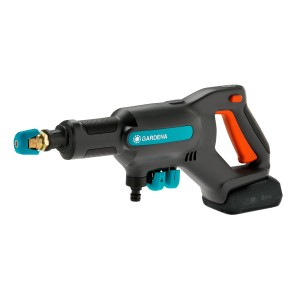 Idropulitrice a batteria Gardena AquaClean 24/18V P4A Set, idropulitrice ad alta pressione con accessori.