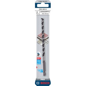 Punta per piastrelle Bosch Pro Hex-5, 5 mm, per trapani a percussione e avvitatori.