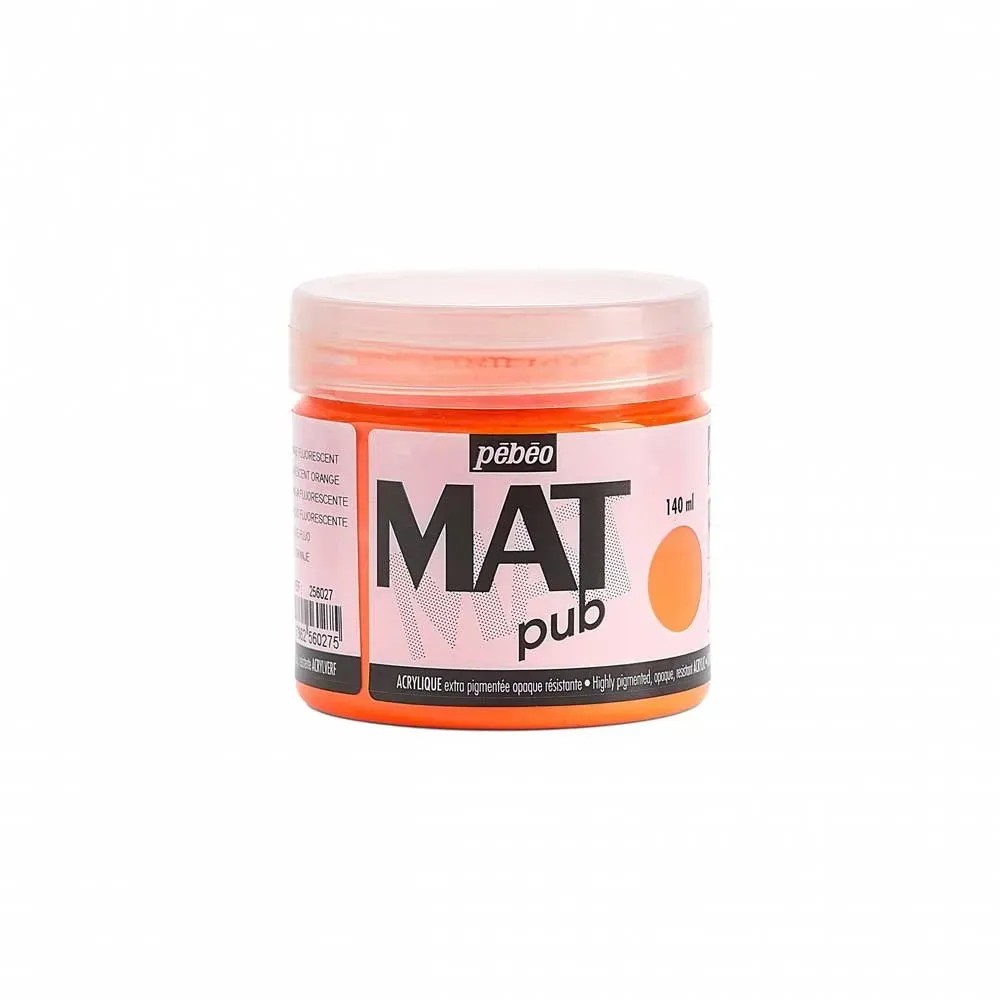 Pébéo Acrylfarbe Mat Pub Orange fluoreszierend 140 ml kaufen bei
